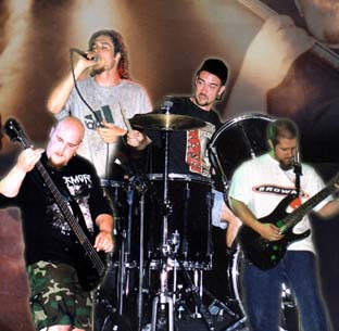 The band: Clockwise starting with singer Ryan, drummer Larry, guitarist Duane and bassist Marc